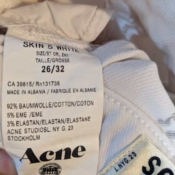 Acne Studios | Skin 5 White Skinny Jeans - Picture 7 of 8
